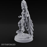 Shell Mace Clutching Weer Shaman Miniature for Dungeons and Dragons, Pathfinder or other TTRPGs