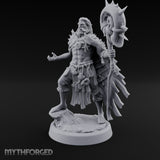 Shell Mace Clutching Weer Shaman Miniature for Dungeons and Dragons, Pathfinder or other TTRPGs