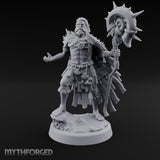 Shell Mace Clutching Weer Shaman Miniature for Dungeons and Dragons, Pathfinder or other TTRPGs