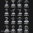 Shell Shocked Brawling Tortle Fantasy Football Team Miniature for Dungeons and Dragons, Pathfinder or other TTRPGs