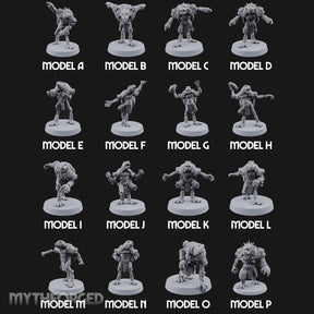 Shell Shocked Brawling Tortle Fantasy Football Team Miniature for Dungeons and Dragons, Pathfinder or other TTRPGs