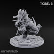 Shield And Flail Wielding Lizardfolk Warrior B Miniature for Dungeons and Dragons, Pathfinder or other TTRPGs