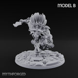 Shield And Flail Wielding Lizardfolk Warrior B Miniature for Dungeons and Dragons, Pathfinder or other TTRPGs