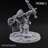 Shield And Flail Wielding Lizardfolk Warrior C Miniature for Dungeons and Dragons, Pathfinder or other TTRPGs