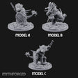 Shield And Flail Wielding Lizardfolk Warriors Miniature for Dungeons and Dragons, Pathfinder or other TTRPGs