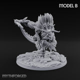 Shield And Flail Wielding Lizardfolk Warriors Miniature for Dungeons and Dragons, Pathfinder or other TTRPGs