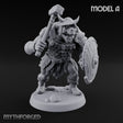 Shield Bearing Warband Pig Orc Warrior A — With