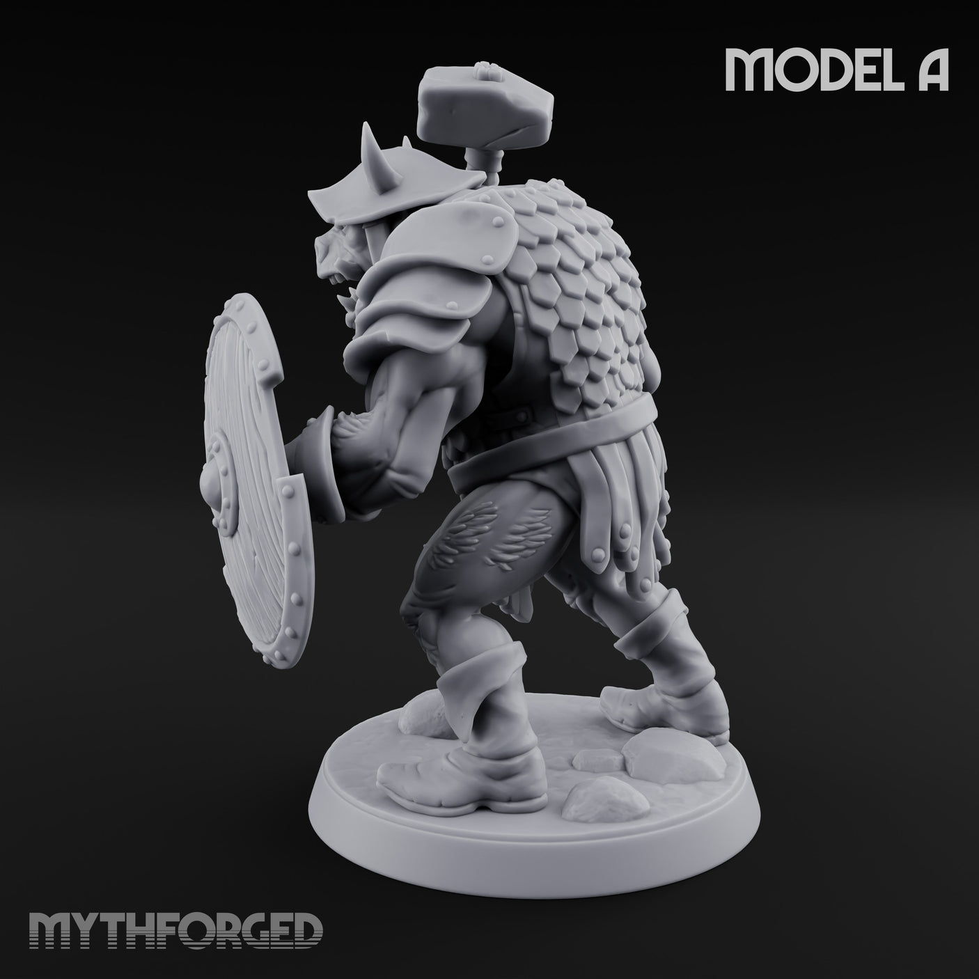 Shield Bearing Warband Pig Orc Warrior A gallery 11