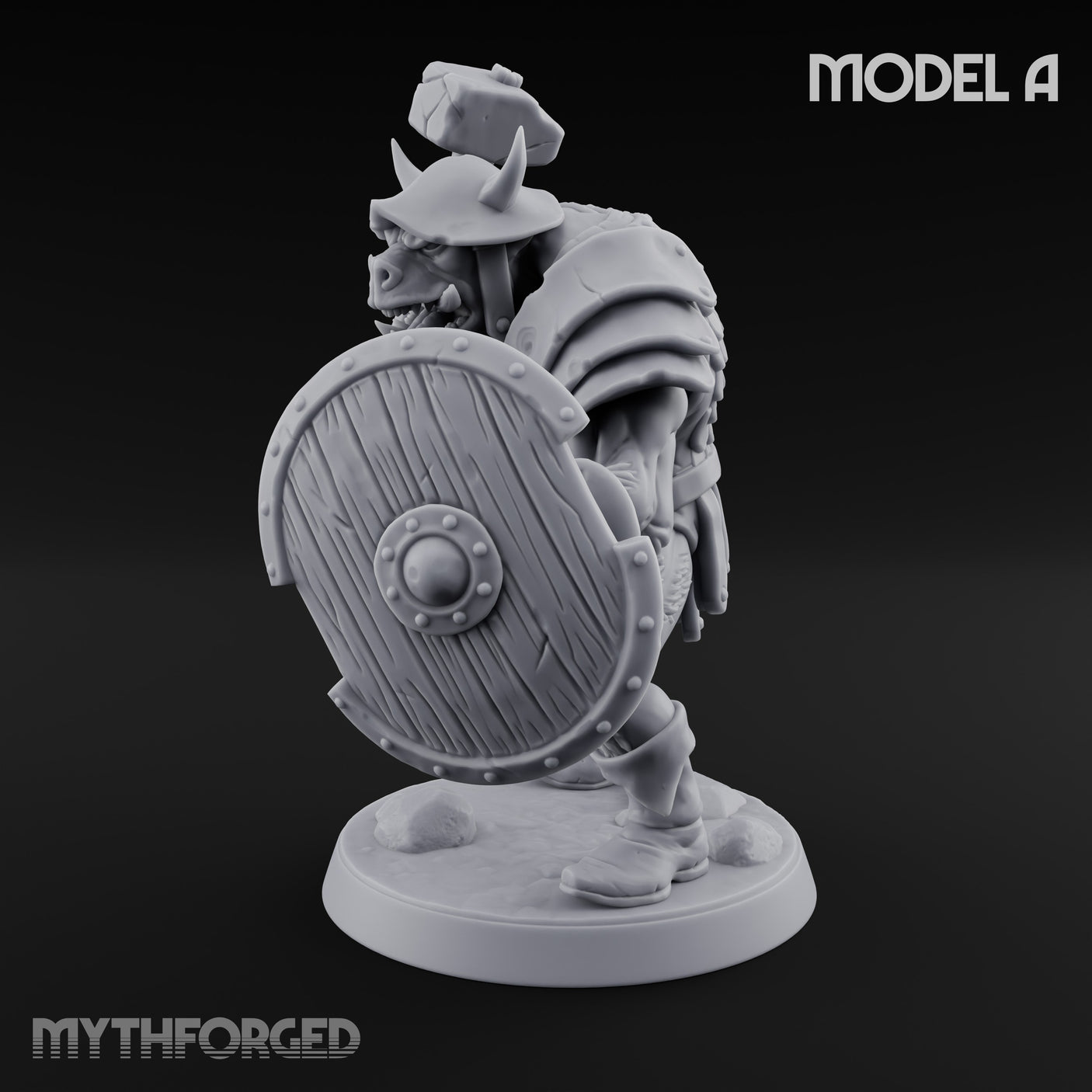 Shield Bearing Warband Pig Orc Warrior A gallery 13