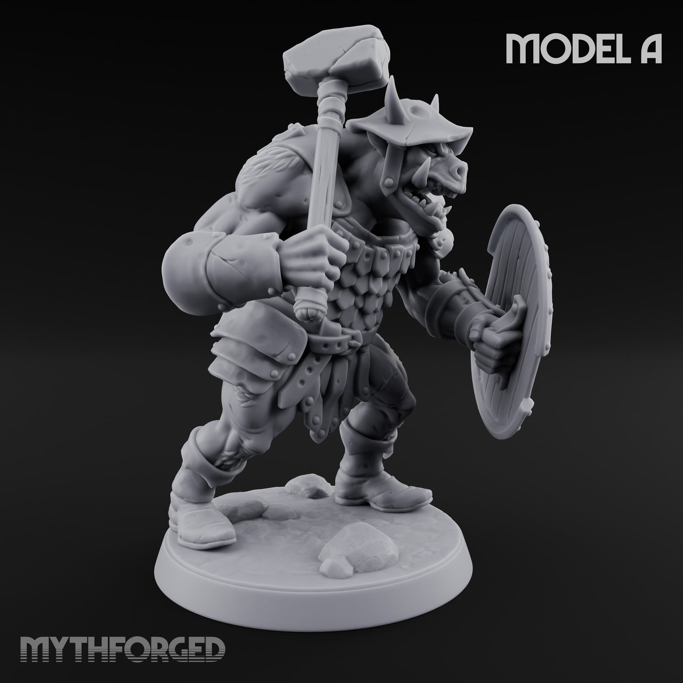 Shield Bearing Warband Pig Orc Warrior A gallery 3