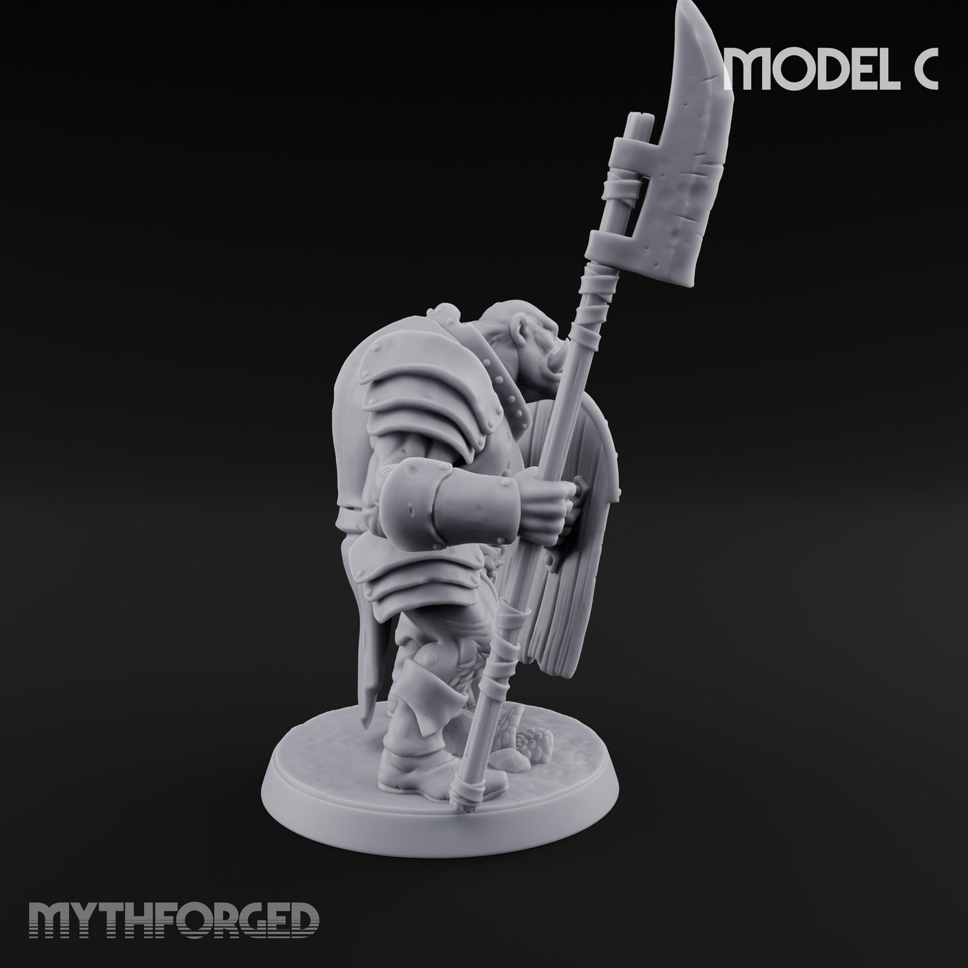Shield Bearing Warband Pig Orc Warrior C gallery 8