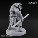 Shield Bearing Warband Pig Orc Warrior D Miniature for Dungeons and Dragons, Pathfinder or other TTRPGs