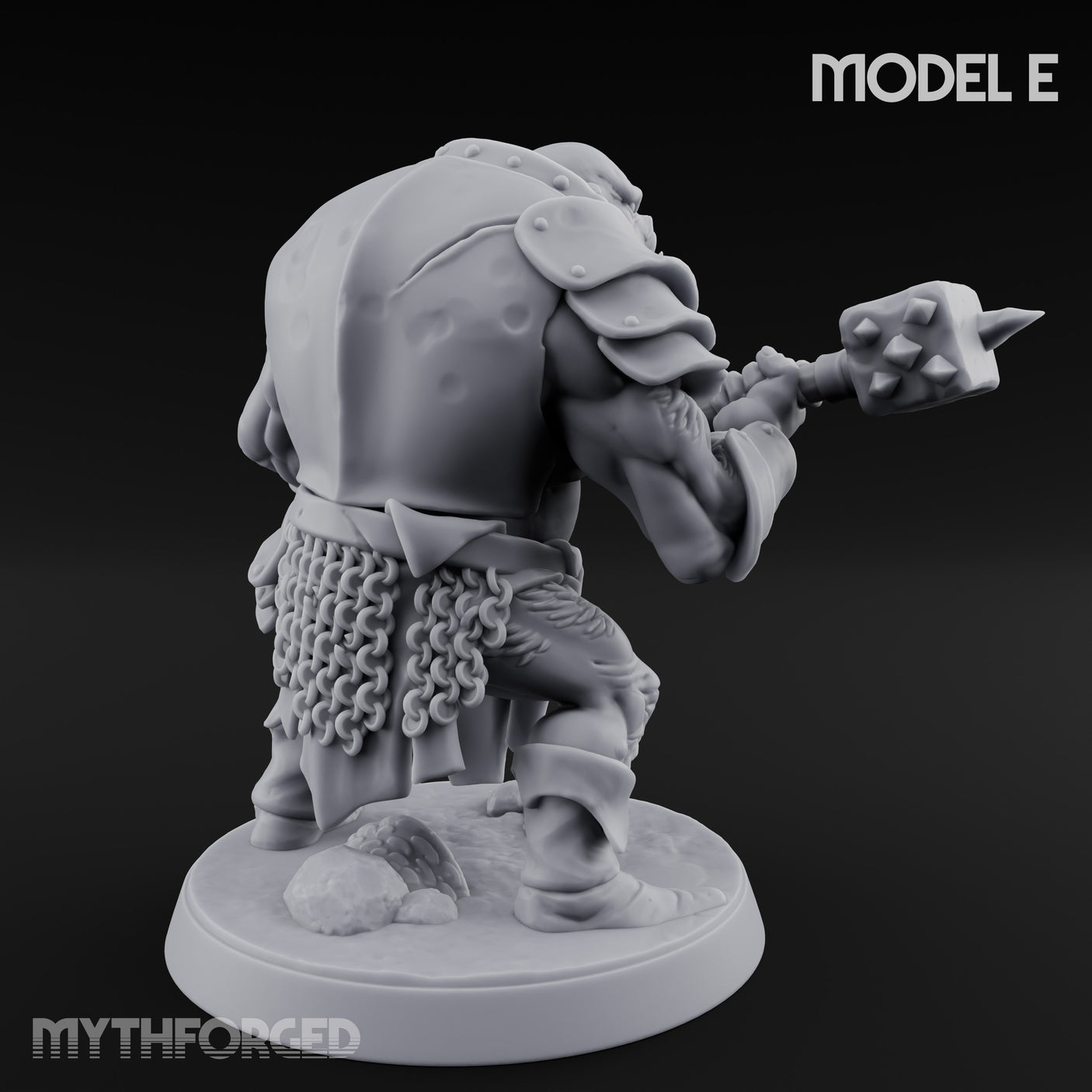 Shield Bearing Warband Pig Orc Warrior E gallery 8