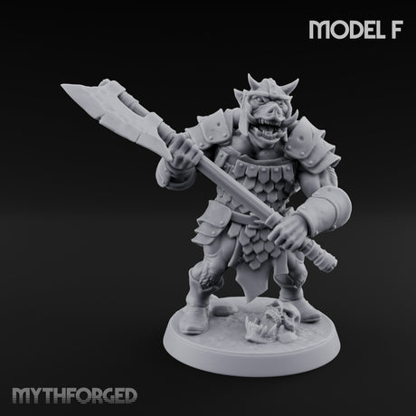 Shield Bearing Warband Pig Orc Warrior F gallery 1