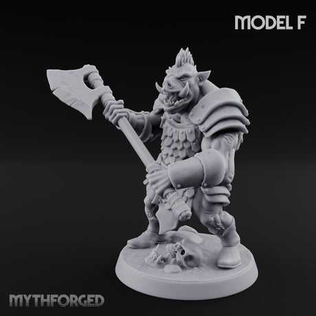 Shield Bearing Warband Pig Orc Warrior F gallery 16