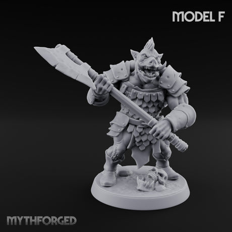 Shield Bearing Warband Pig Orc Warrior F gallery 2