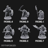 Shield Bearing Warband Pig Orc Warriors — Full Set