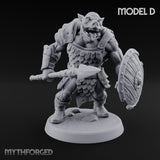 Shield Bearing Warband Pig Orc Warriors — D