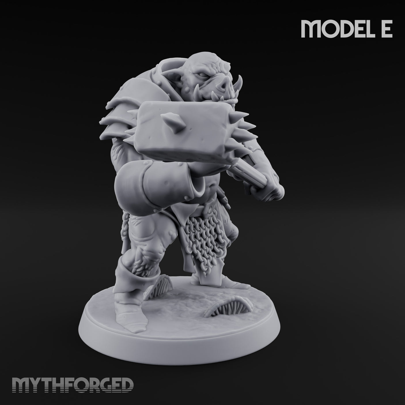 Shield Bearing Warband Pig Orc Warriors — E gallery 1