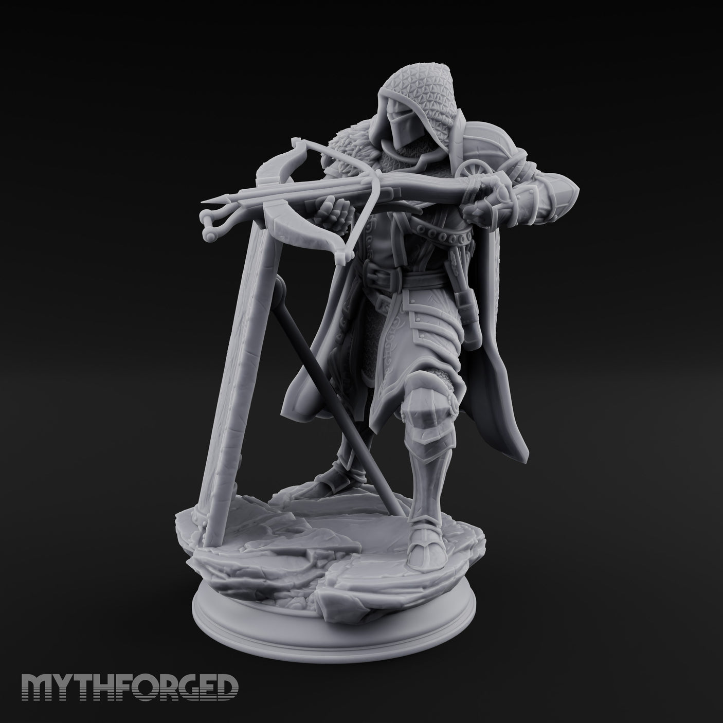 Shield Bracing Crossbow Aiming Human Crossbowman gallery 15