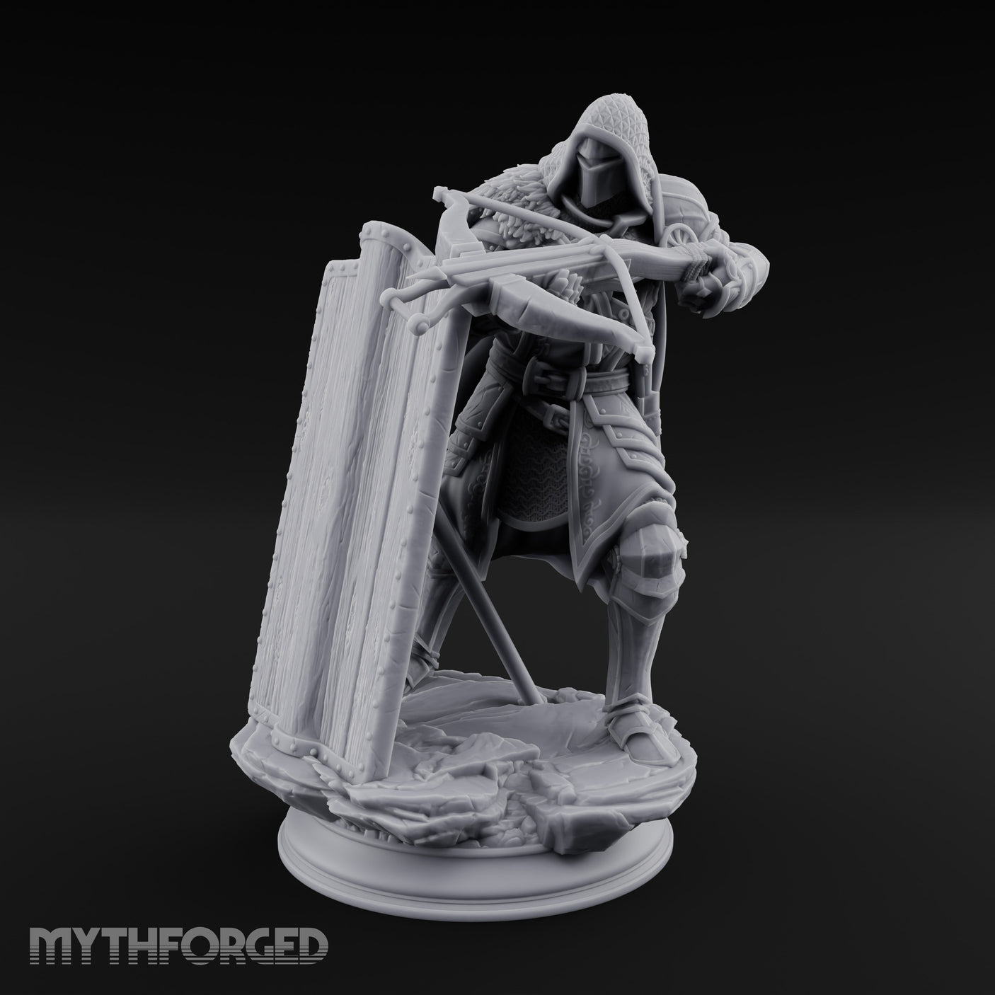 Shield Bracing Crossbow Aiming Human Crossbowman gallery 17
