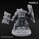 Shield Bracing Gun Toting Space Dwarf Trooper A gallery 1