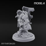 Shield Bracing Gun Toting Space Dwarf Trooper A gallery 3
