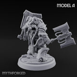 Shield Bracing Gun Toting Space Dwarf Trooper A gallery 4
