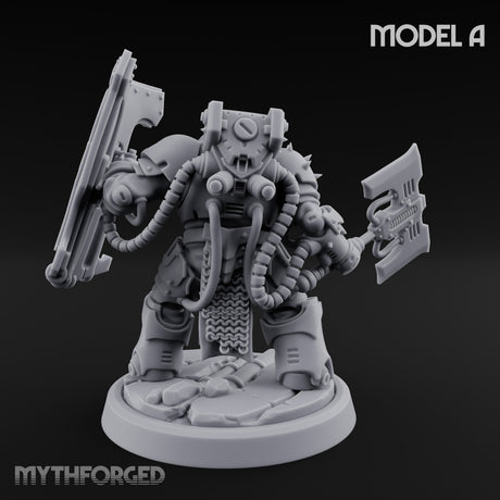 Shield Bracing Gun Toting Space Dwarf Trooper A gallery 5