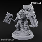 Shield Bracing Gun Toting Space Dwarf Trooper A gallery 8