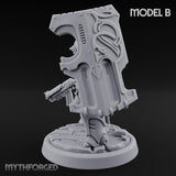 Shield Bracing Gun Toting Space Dwarf Trooper B gallery 7