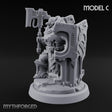 Shield Bracing Gun Toting Space Dwarf Trooper C