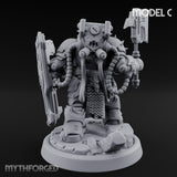 Shield Bracing Gun Toting Space Dwarf Trooper C gallery 6
