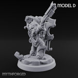 Shield Bracing Gun Toting Space Dwarf Trooper D gallery 4