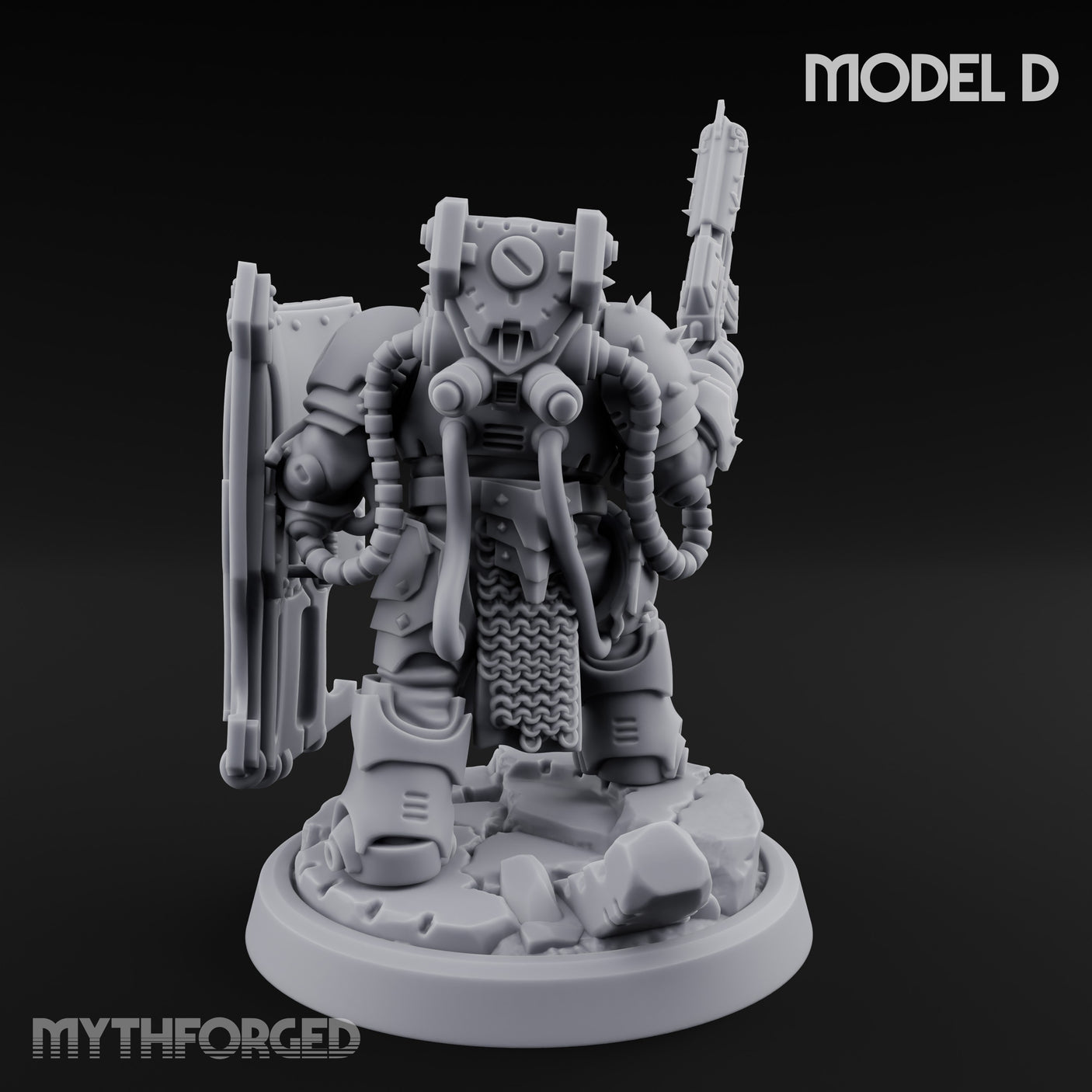 Shield Bracing Gun Toting Space Dwarf Trooper D gallery 6