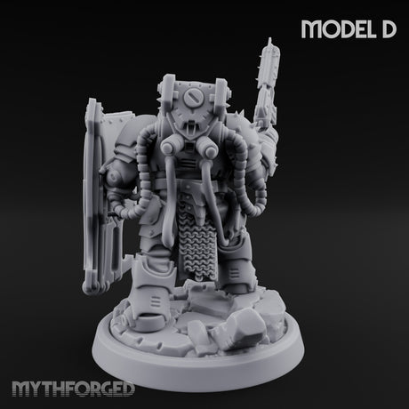 Shield Bracing Gun Toting Space Dwarf Trooper D gallery 6