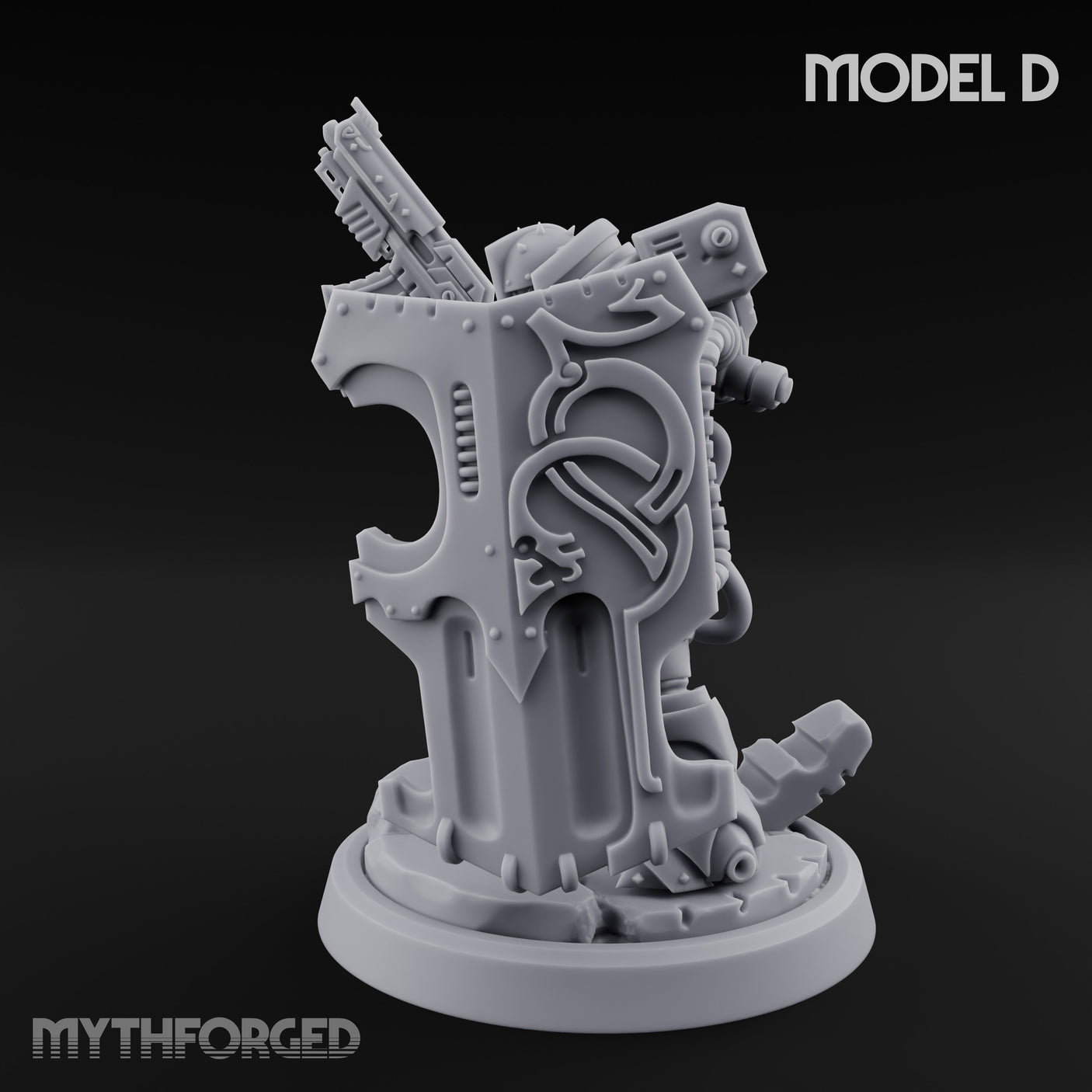 Shield Bracing Gun Toting Space Dwarf Trooper D gallery 8