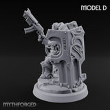 Shield Bracing Gun Toting Space Dwarf Trooper D gallery 9