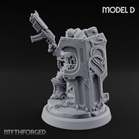 Shield Bracing Gun Toting Space Dwarf Trooper D gallery 9