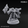 Shield Bracing Gun Toting Space Dwarf Trooper E