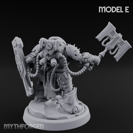 Shield Bracing Gun Toting Space Dwarf Trooper E gallery 4