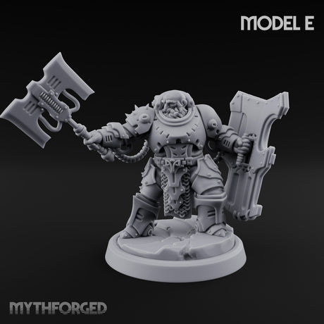 Shield Bracing Gun Toting Space Dwarf Trooper E gallery 8