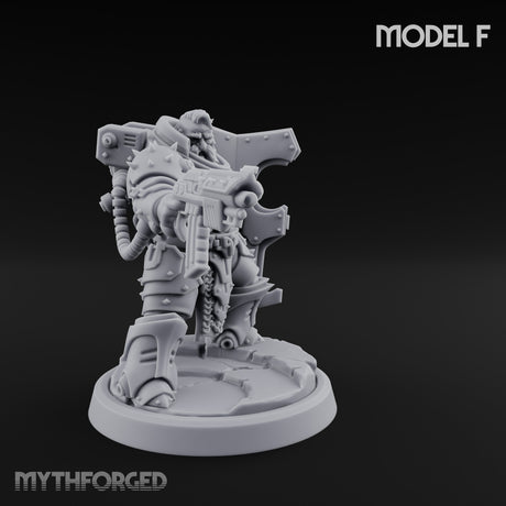 Shield Bracing Gun Toting Space Dwarf Trooper F gallery 2