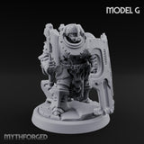 Shield Bracing Gun Toting Space Dwarf Trooper G gallery 1