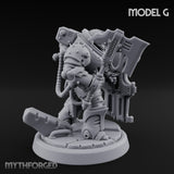 Shield Bracing Gun Toting Space Dwarf Trooper G gallery 3