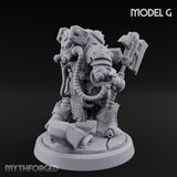 Shield Bracing Gun Toting Space Dwarf Trooper G gallery 4