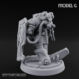 Shield Bracing Gun Toting Space Dwarf Trooper G gallery 6