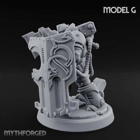 Shield Bracing Gun Toting Space Dwarf Trooper G gallery 7