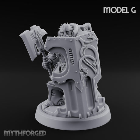 Shield Bracing Gun Toting Space Dwarf Trooper G gallery 8