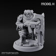 Shield Bracing Gun Toting Space Dwarf Trooper H